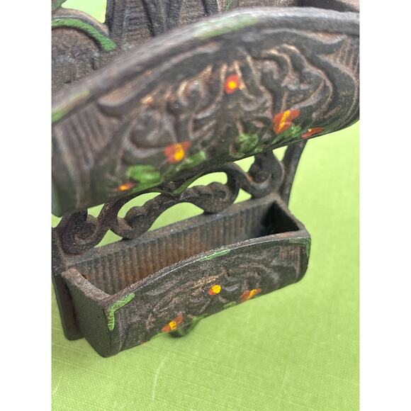 Wilton Cast Iron Double Pocket & Single Pocket Match Holders Wall Hangings Vtg - Picture 5 of 9